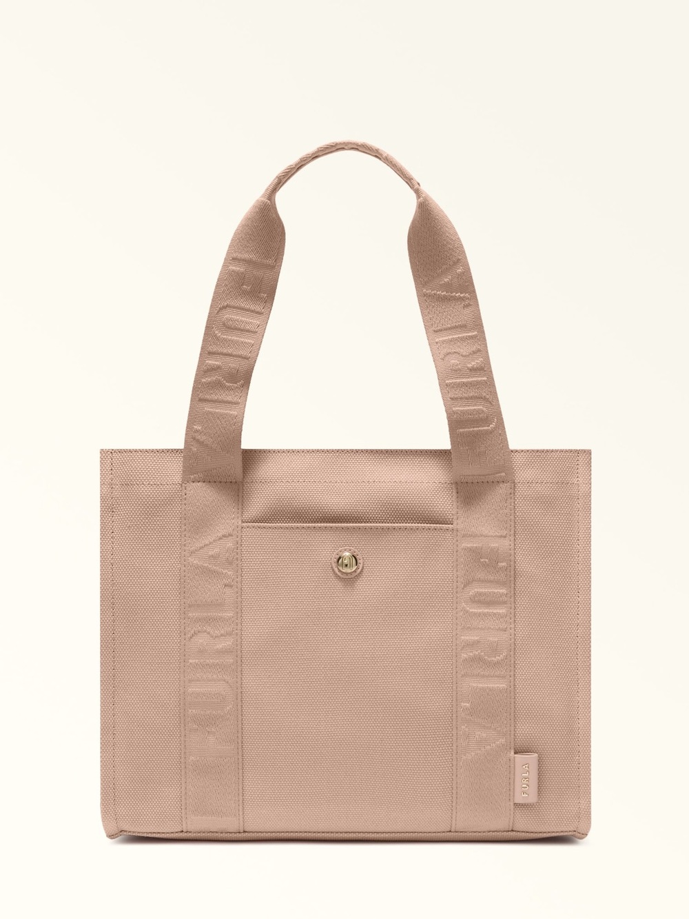 NWT Furla Duna Canvas Tote Bag - Anemone Pink
